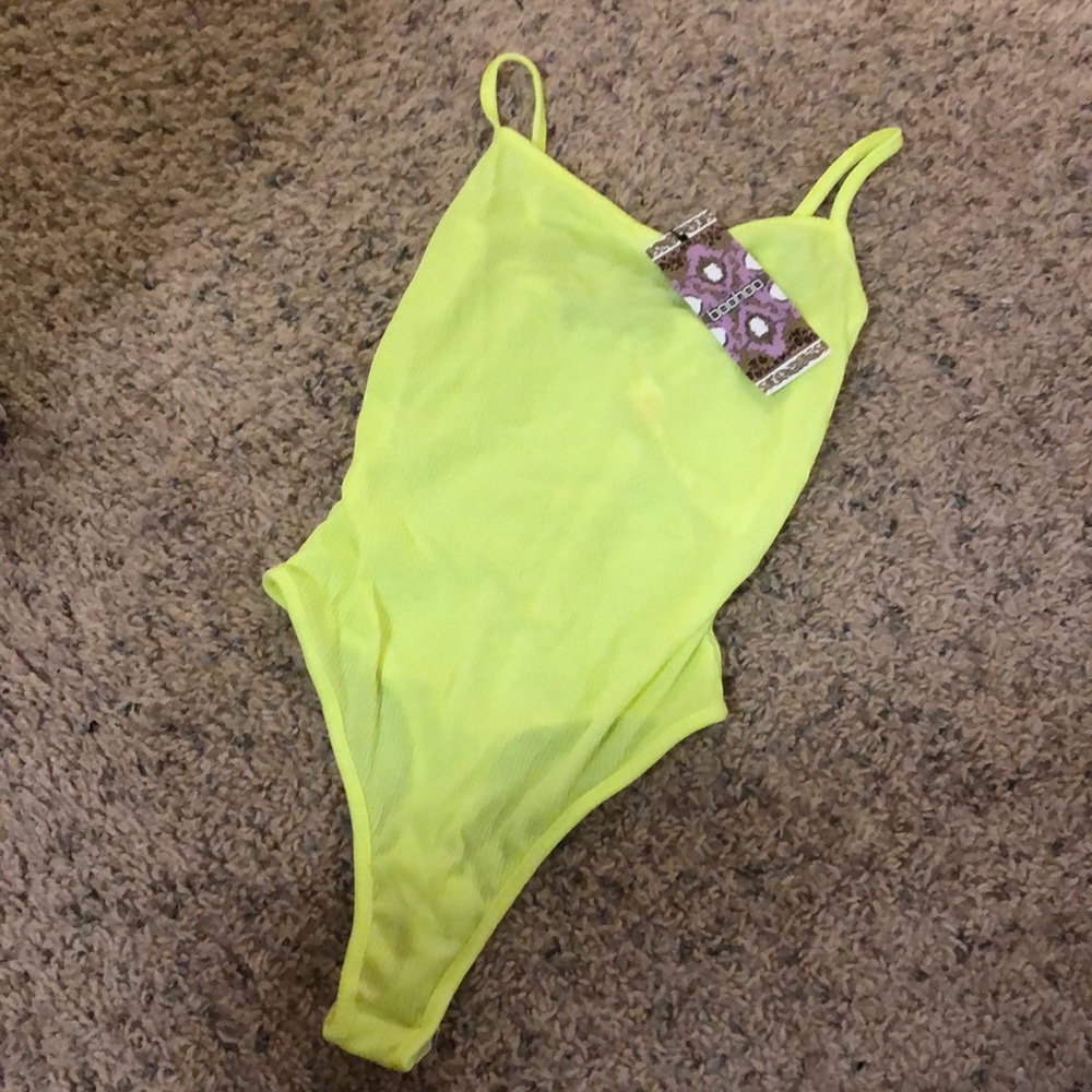 Boohoo neon bodysuit!